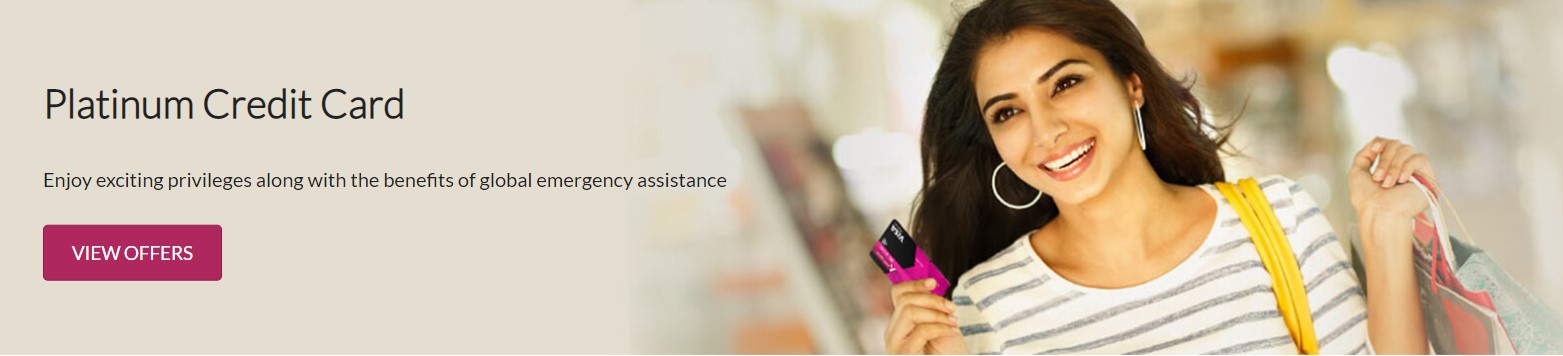 Axis bank platinum credit card banner