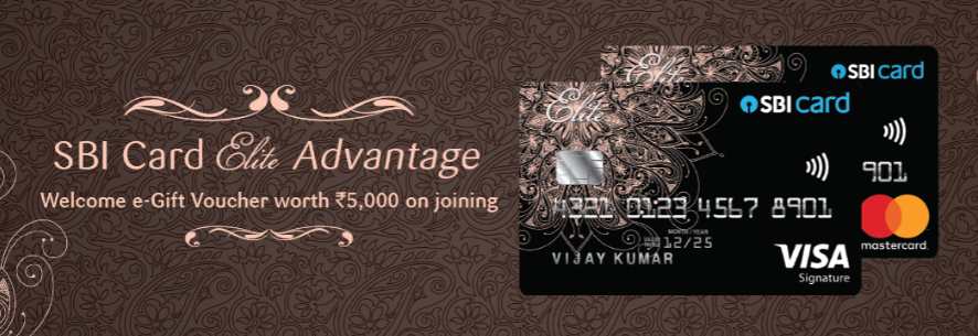 SBI Elite advantage credit card banner